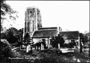 alt+=" St James the Less & rear churchyard 1930"
