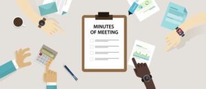 alt="minutes of a meeting"