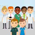 alt="cartoon health care professional"