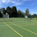 alt="families on the MUGA"
