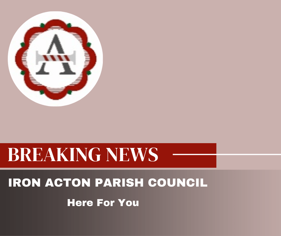 alt="Iron Acton parish Council logo with the words Breaking News"