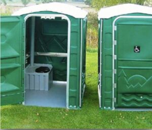alt="plastic accessible toilet unit"